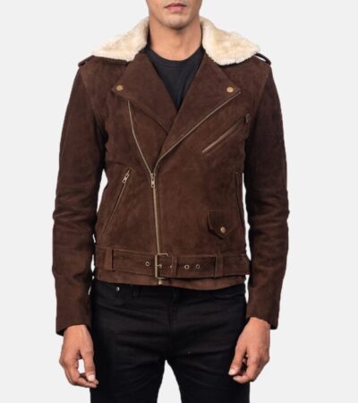 Suede Aviator Jacket