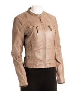lambskin leather jacket